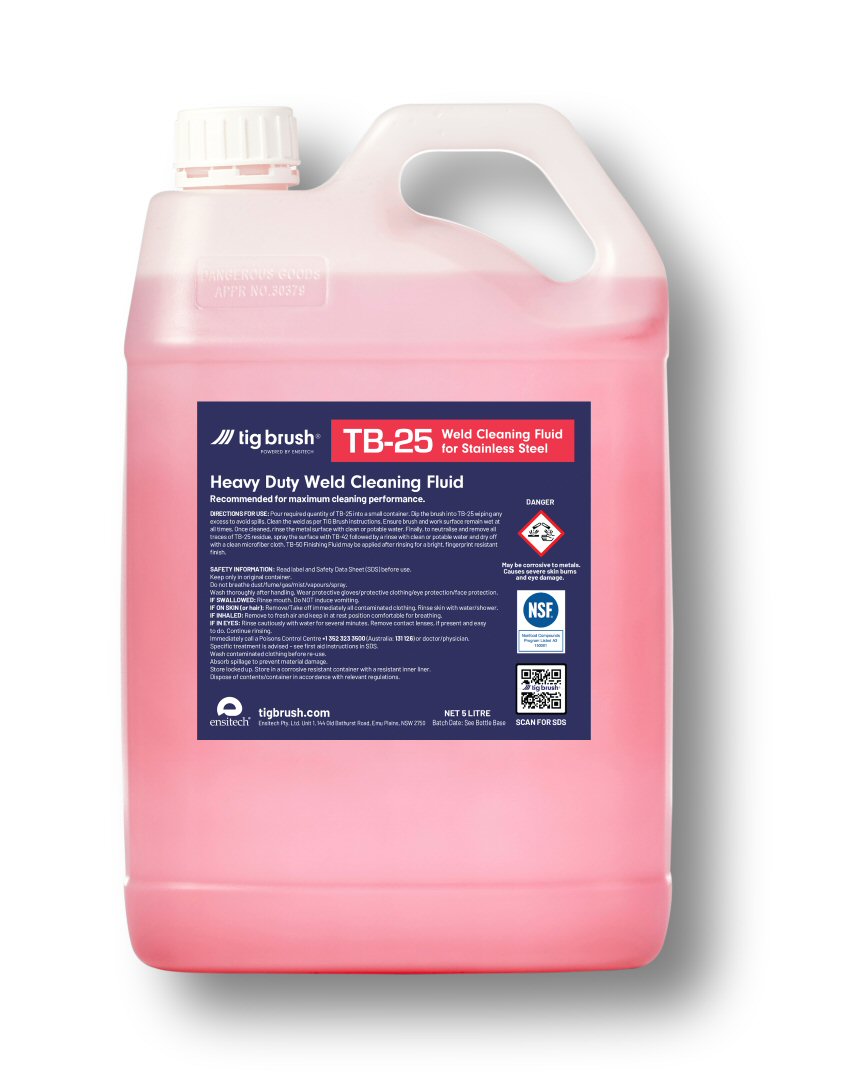 TIG BRUSH elektrolyt TB 25
Dunk med 5 liter